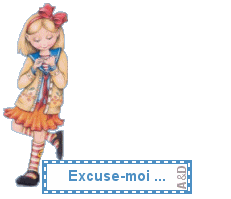 Gif animé excuse moi fille